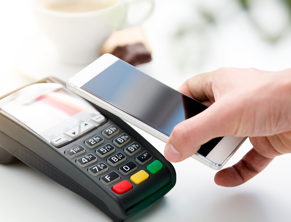 Mobile payment in cafe with smart phone Cloud Based Avada Finance